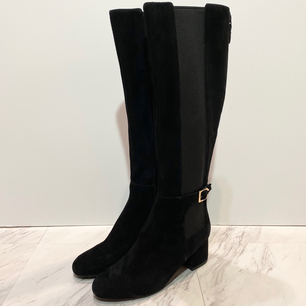Cole Haan Avani Stretch Black Tall Boots